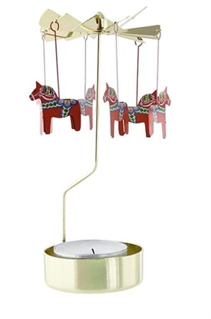 Änglaspel Dalahäst i färg