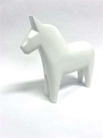 Dala Horse Solid White