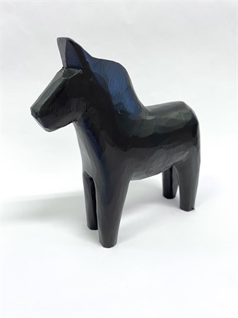 Dala Horse Solid Black