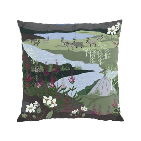 Kuddfodral Fjällvandring blå/grön