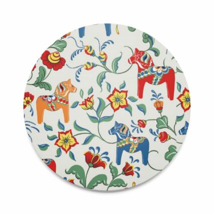 Grytunderlägg Dalahäst beige/mix