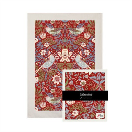 Set Kökshandduk + disktrasa Strawberry Red