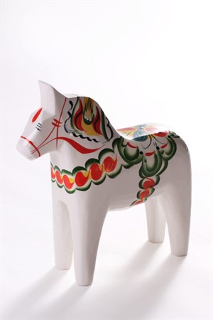 Dala horse white