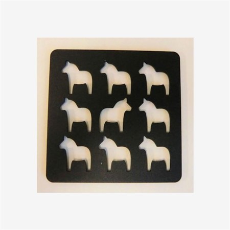Pot Coaster Dala Horse