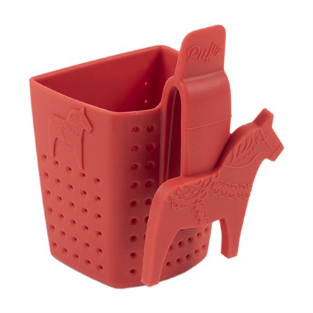 Tea Strainer Dala Horse Red